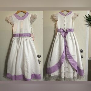 Sweetie Pie Girl’s White Purple Dress | Size 10‎ | NWT
